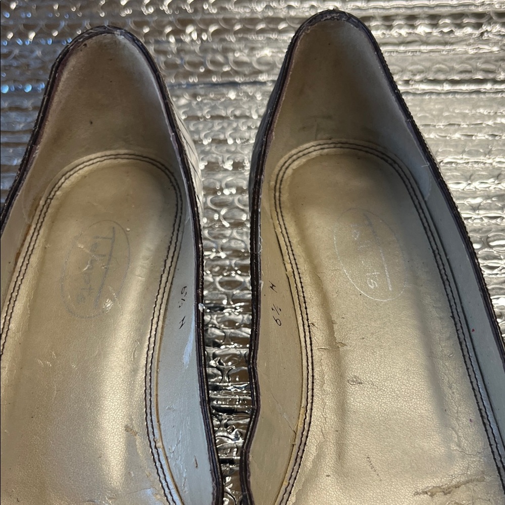Talbots Dark Brown Crocodile Pattern Loafers - image 3